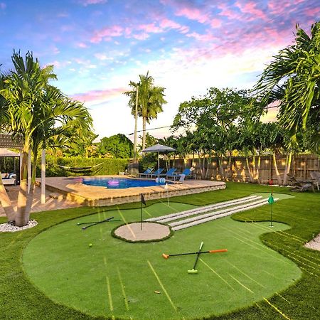 Coastal Paradise 7 Min To Beach With Game Room Mini Golf And Heated Pool Hollywood Eksteriør bilde